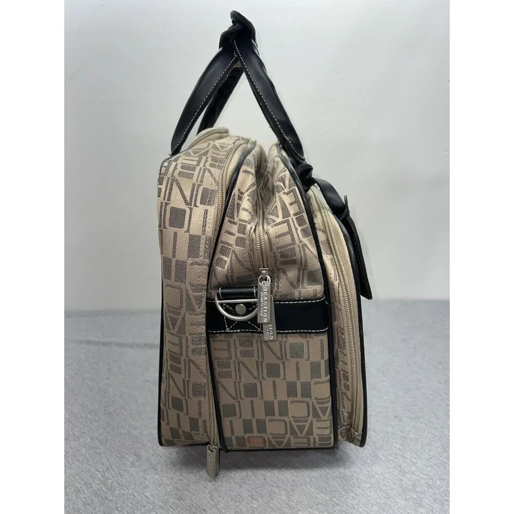 Kenneth Cole Reaction Beige 17" Under seat Rolling Carry On Laptop Bag Wheels - Picture 5 of 16